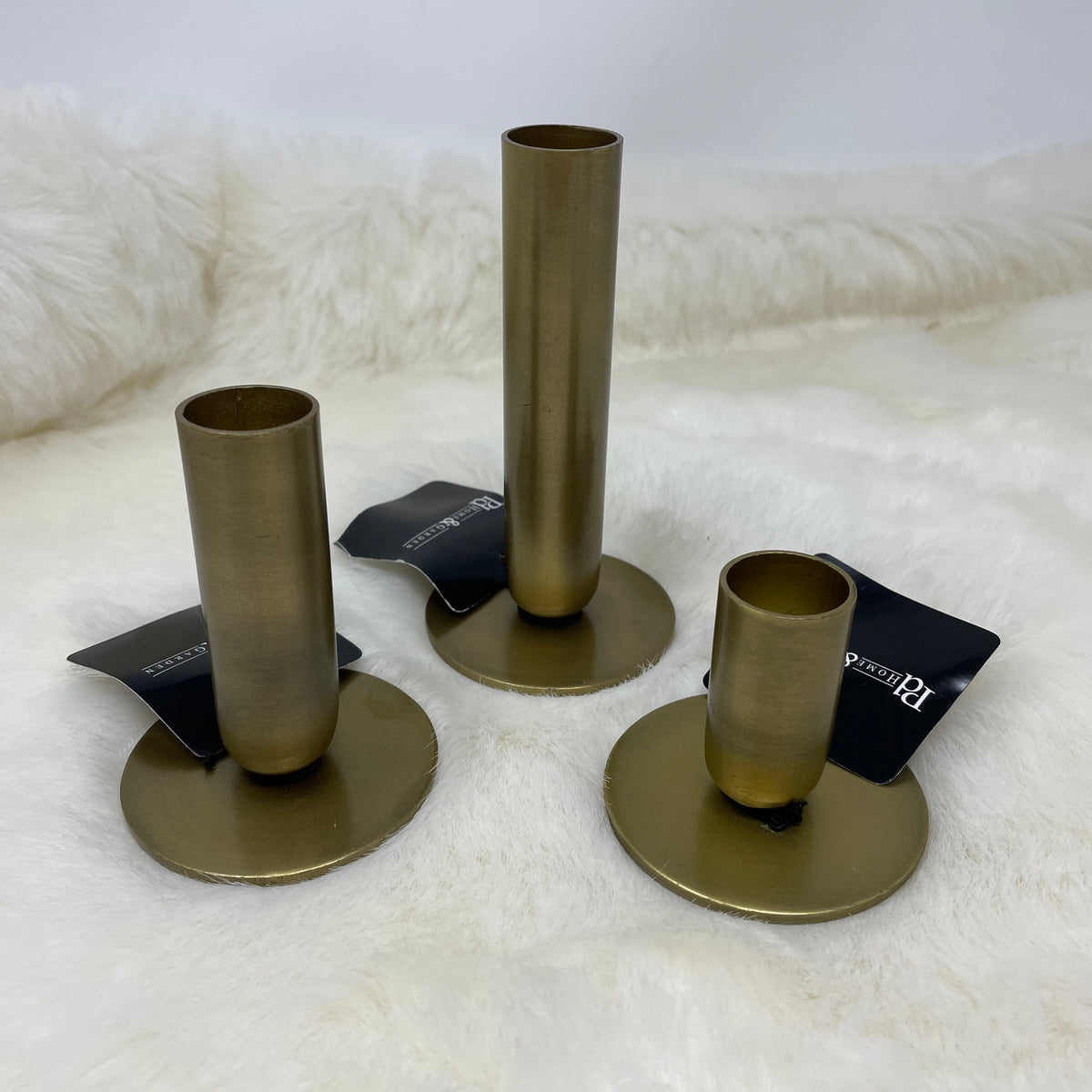 Antique Brass Candle Holders