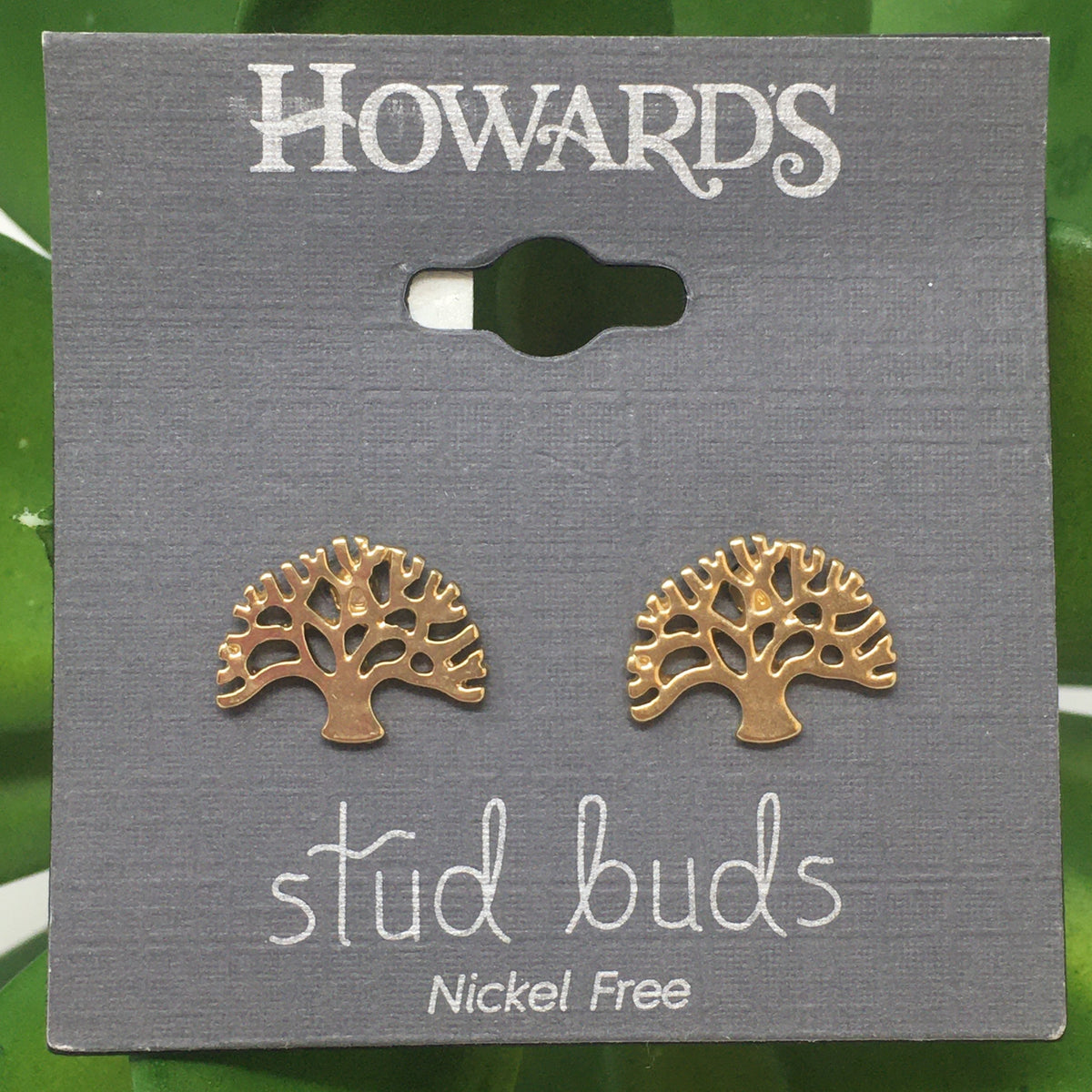 Tree Stud Bud Earrings