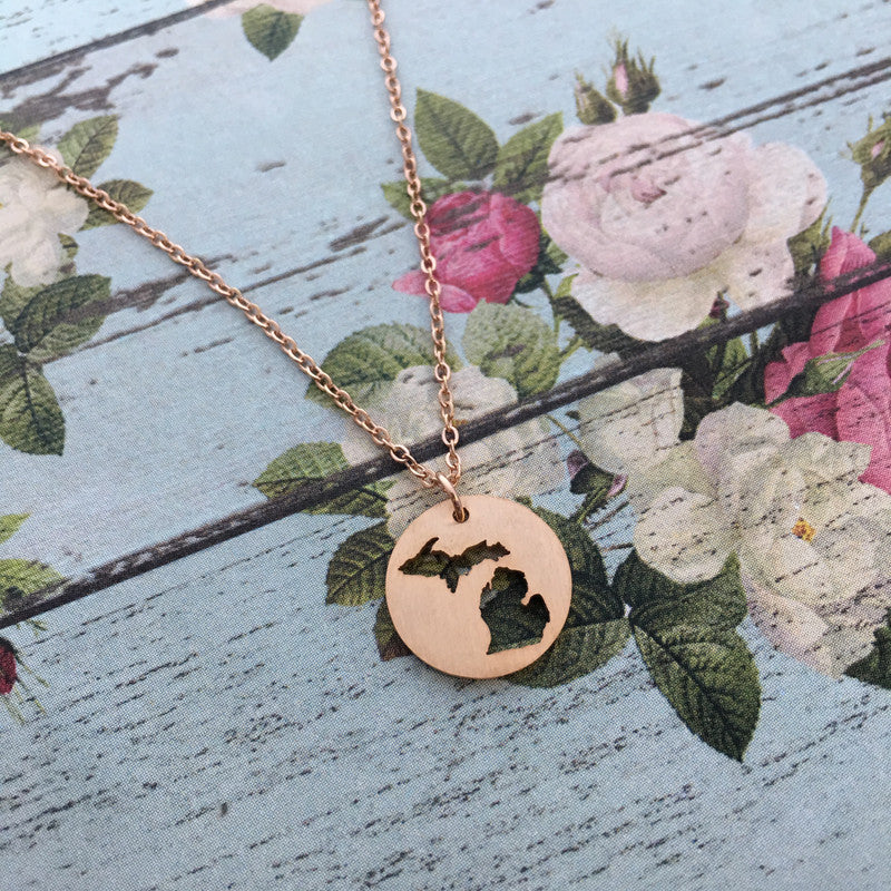 Michigan Cutout Necklace