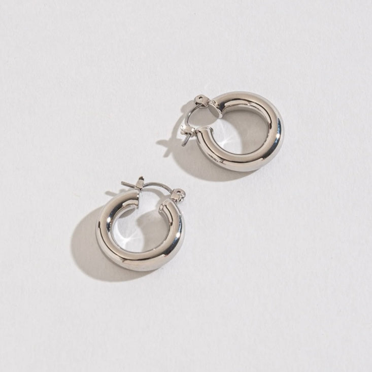 Sm Tube Hoop Earrings