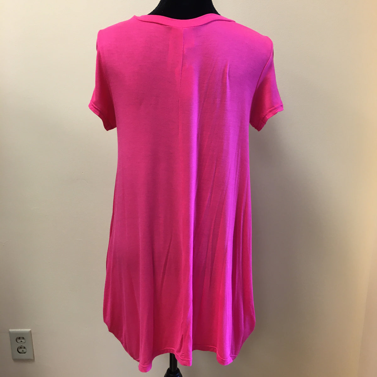 Short Sleeve Scoop Neck Dress