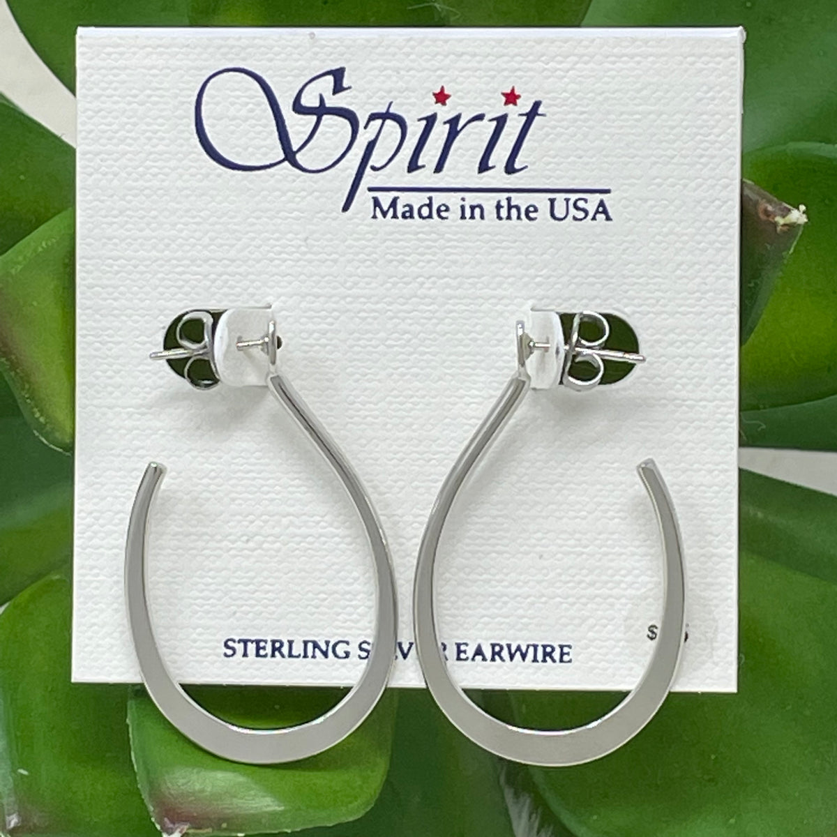 Petite Flat Curl Hoop Earring