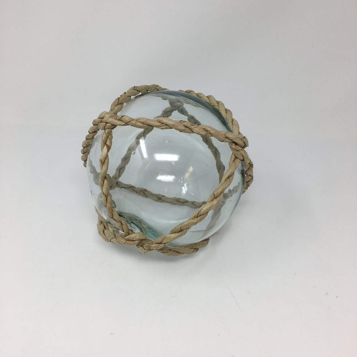 Glass Ball w/ Buri Rope Weave