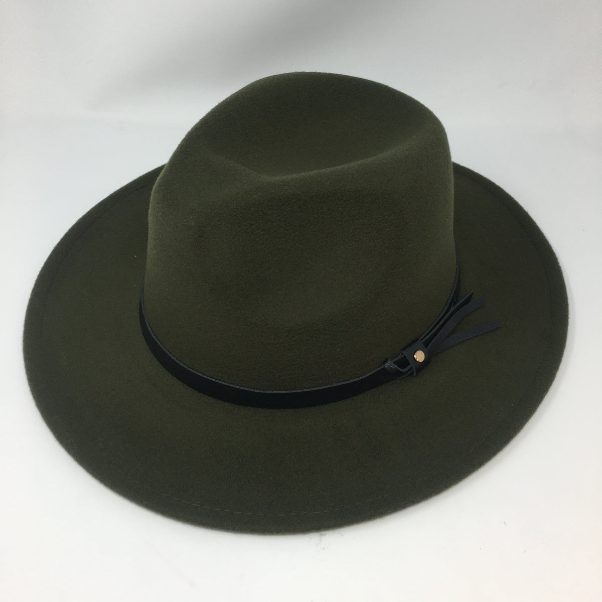 Small Brim Fedora w/ Leather Band