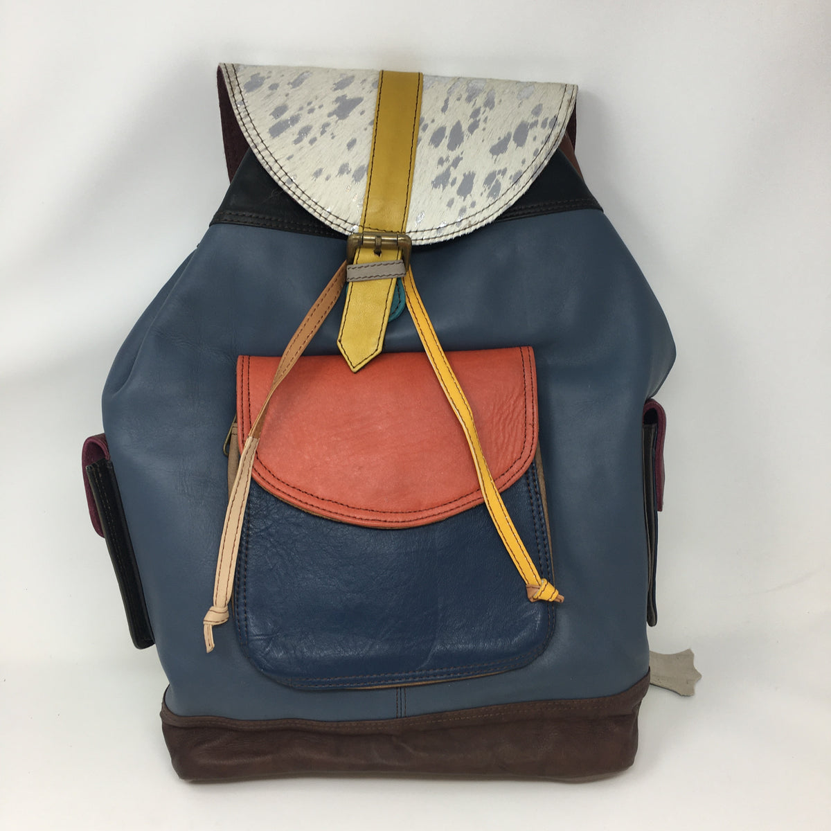 Blake Print Leather Backpack