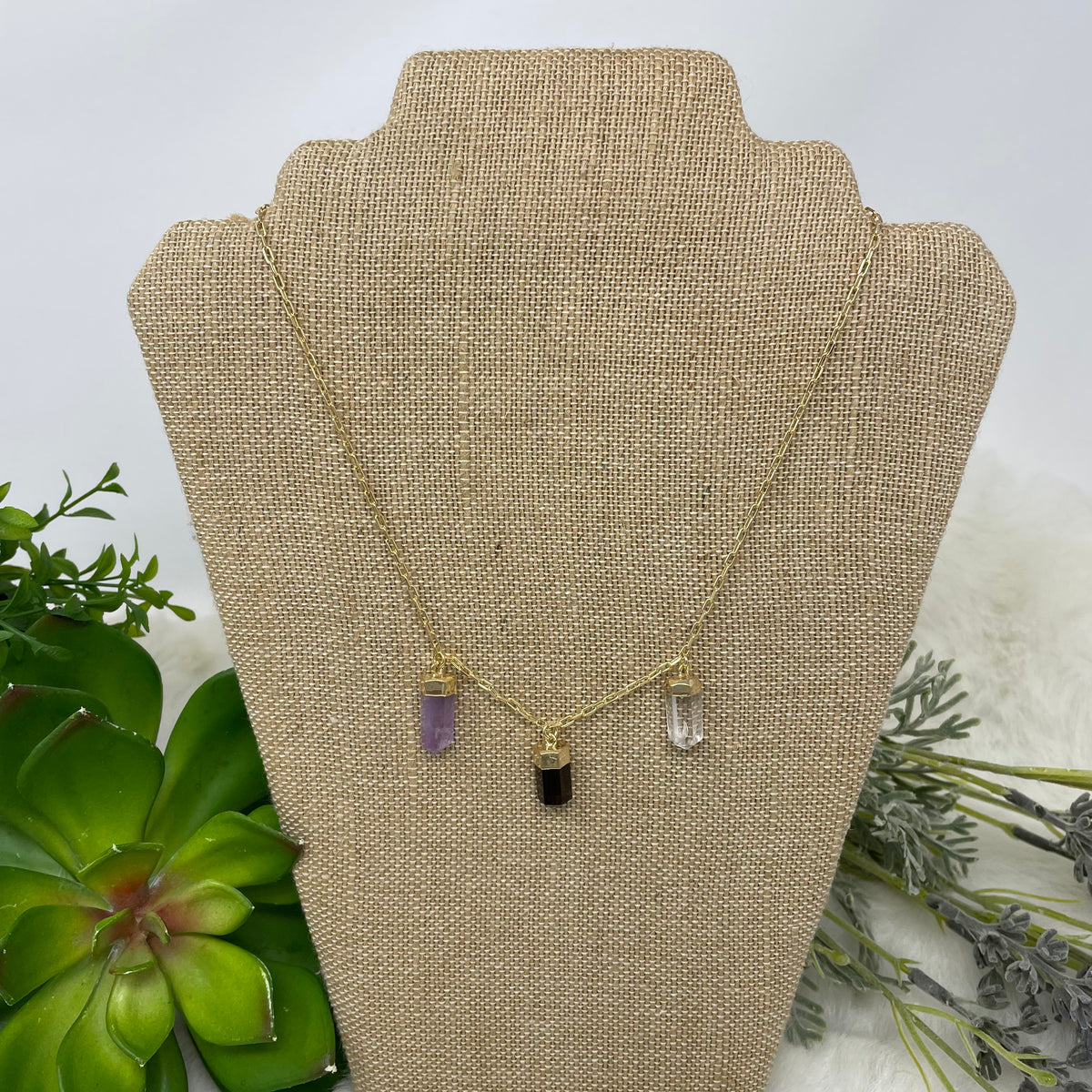 3 Crystal Necklace