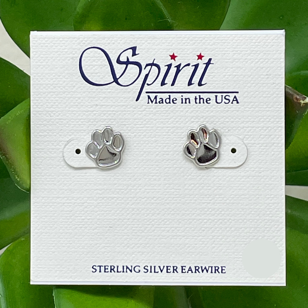 Petite Paw Print Earrings Spirit