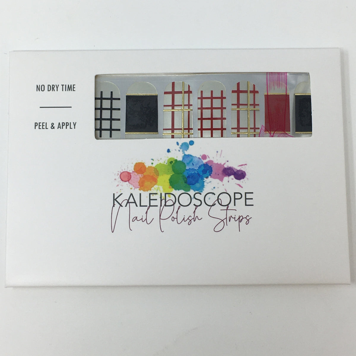 Kaleidoscope Nail Strips Red/Black/White Collection