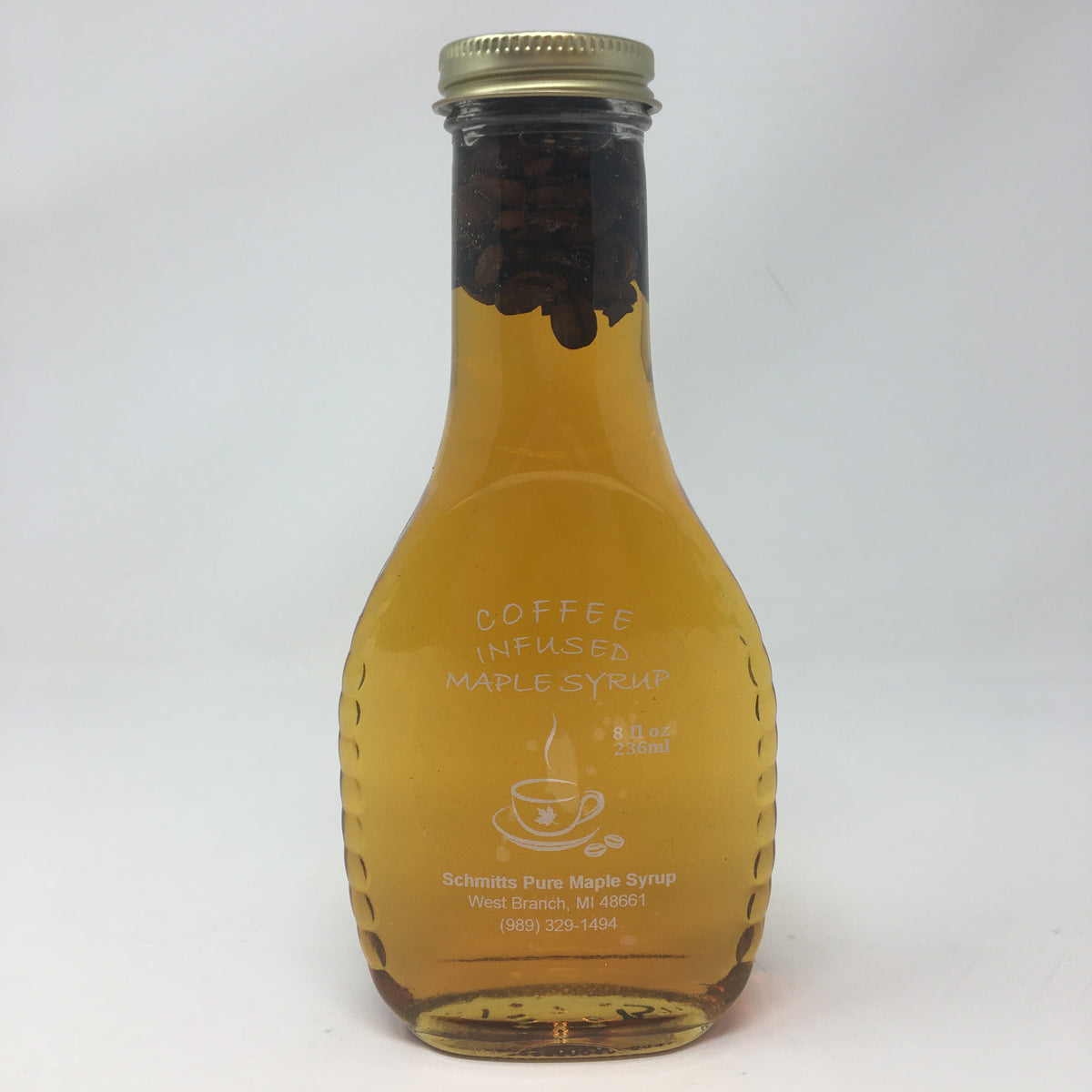 8oz Coffee Infused Maple Syrup