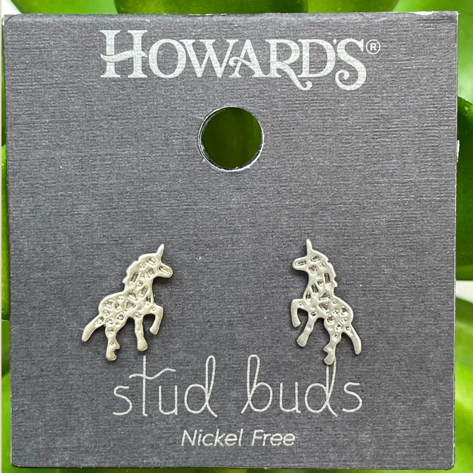 Unicorn Stud Bud Earrings