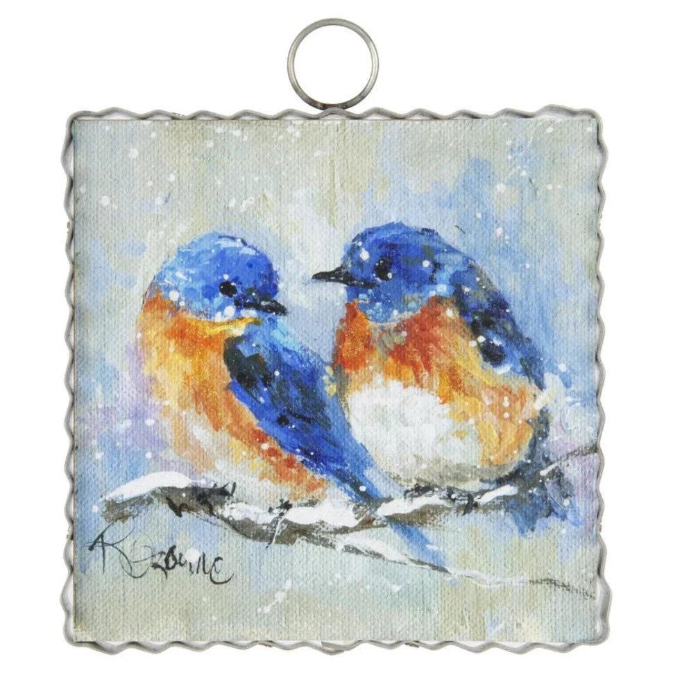 Mini Gallery Rozie&#39;s Winter Blue Birds RTC