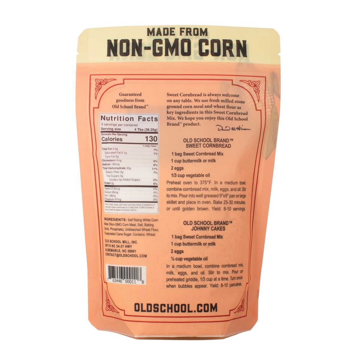 Old School Sweet Cornbread Mix 12oz