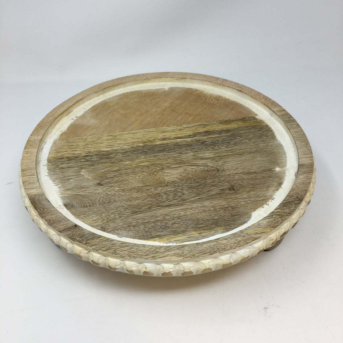 Round Mango Wood Tray