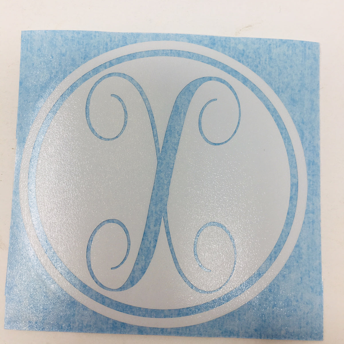 Initial Decal - Circle