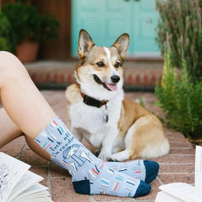 F**k Off I&#39;m Reading Women&#39;s Socks