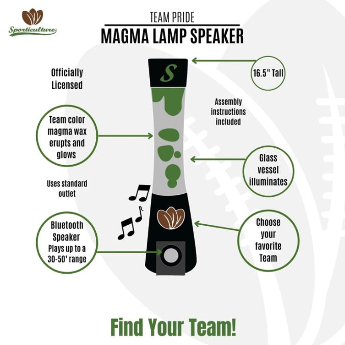 Collegiate Magma Lamp Bluetooth Speaker