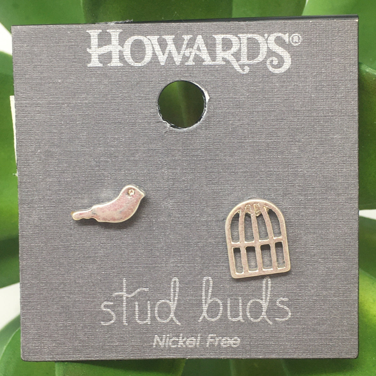 Bird Cage Stud Buds Earrings