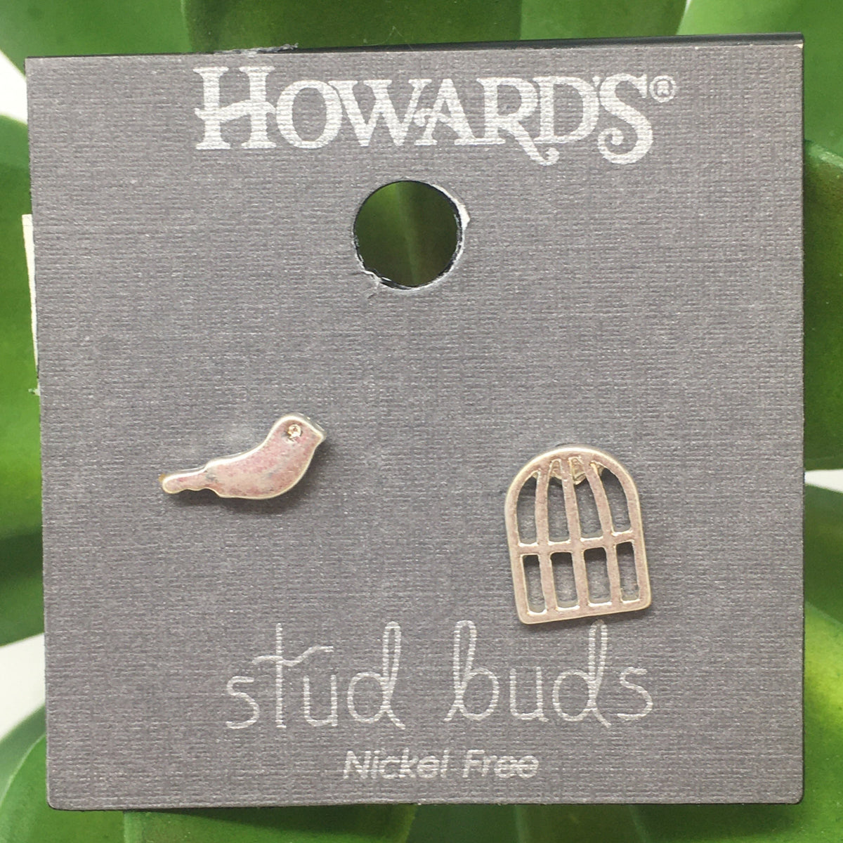Bird Cage Stud Buds Earrings