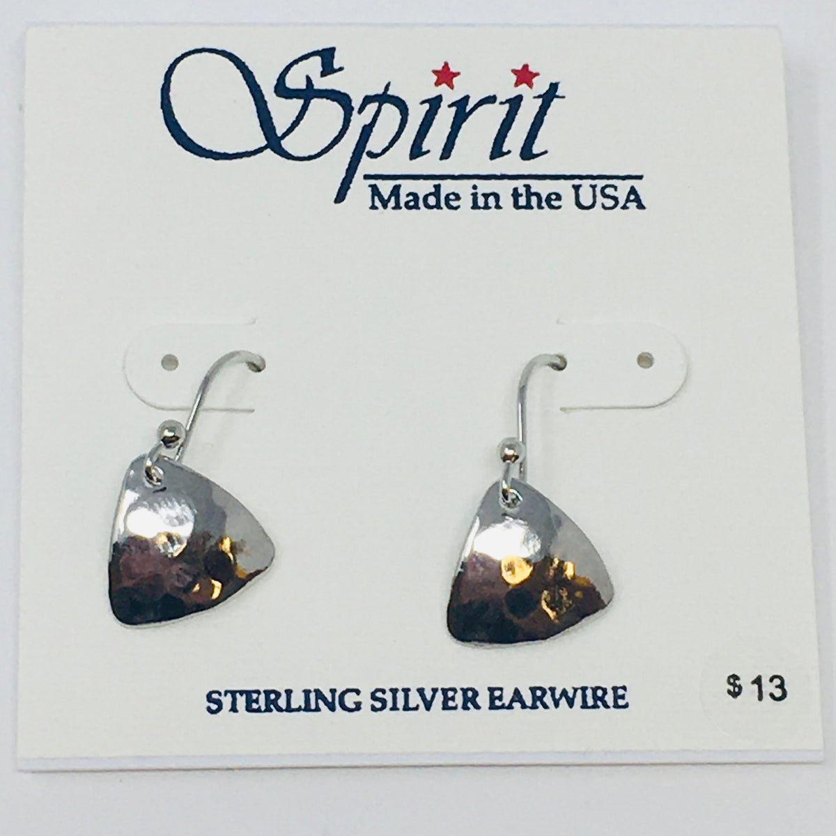 Sm Hammered Triangle Earrings Spirit
