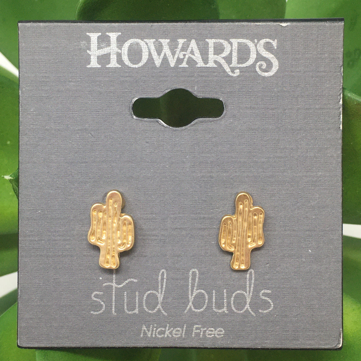 Cactus Stud Bud Earrings