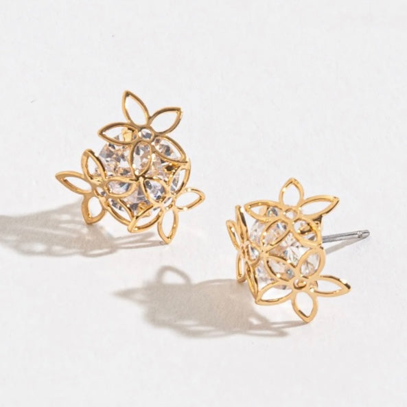 Flower Post Dazzlers Earrings