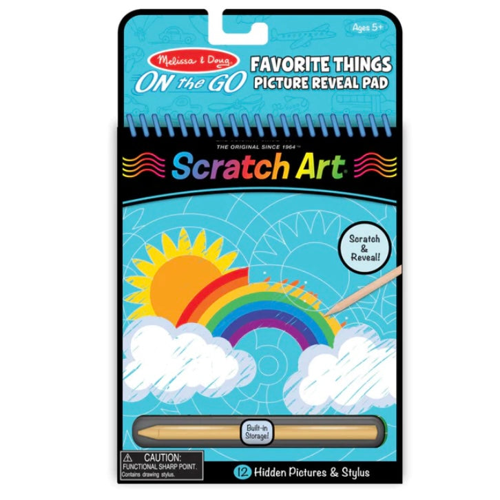 On The Go Scratch Art Color-Reveal Pad