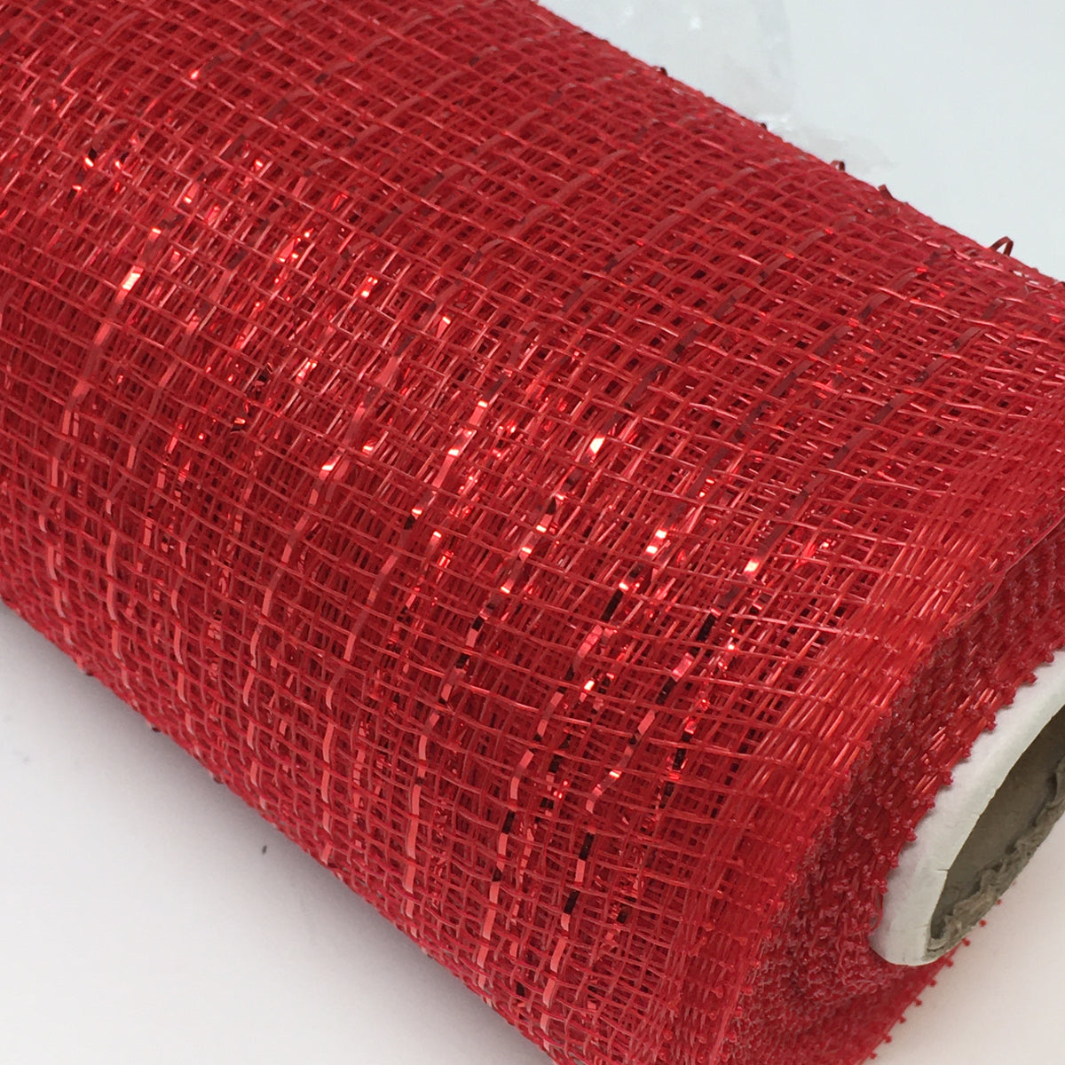 Red Foil Deco Mesh