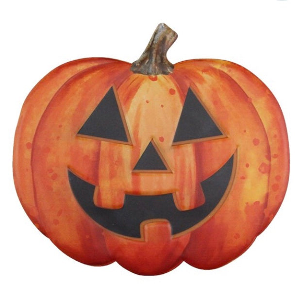 Metal Embossed Hanging Jack-O-Lantern
