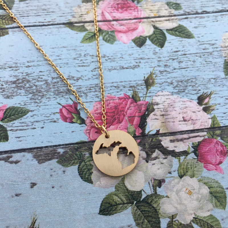 Michigan Cutout Necklace