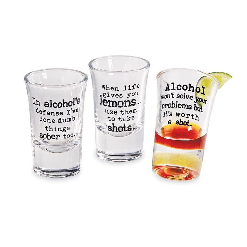 Alcohol Printed Shot Glass