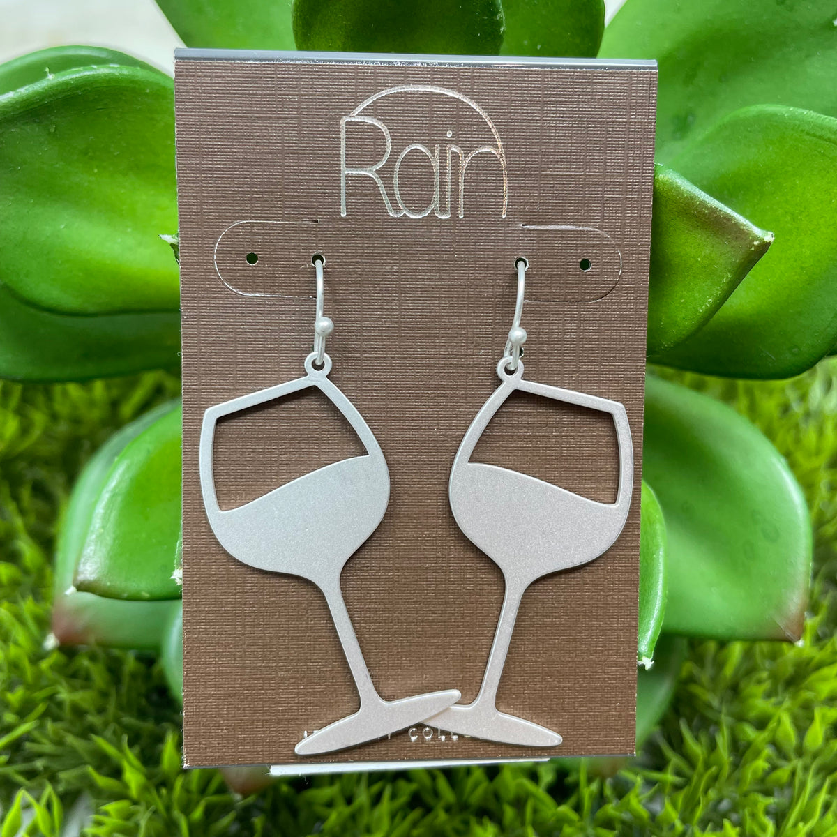 Five O&#39;Clock Somewhere Wine Glass Earrings