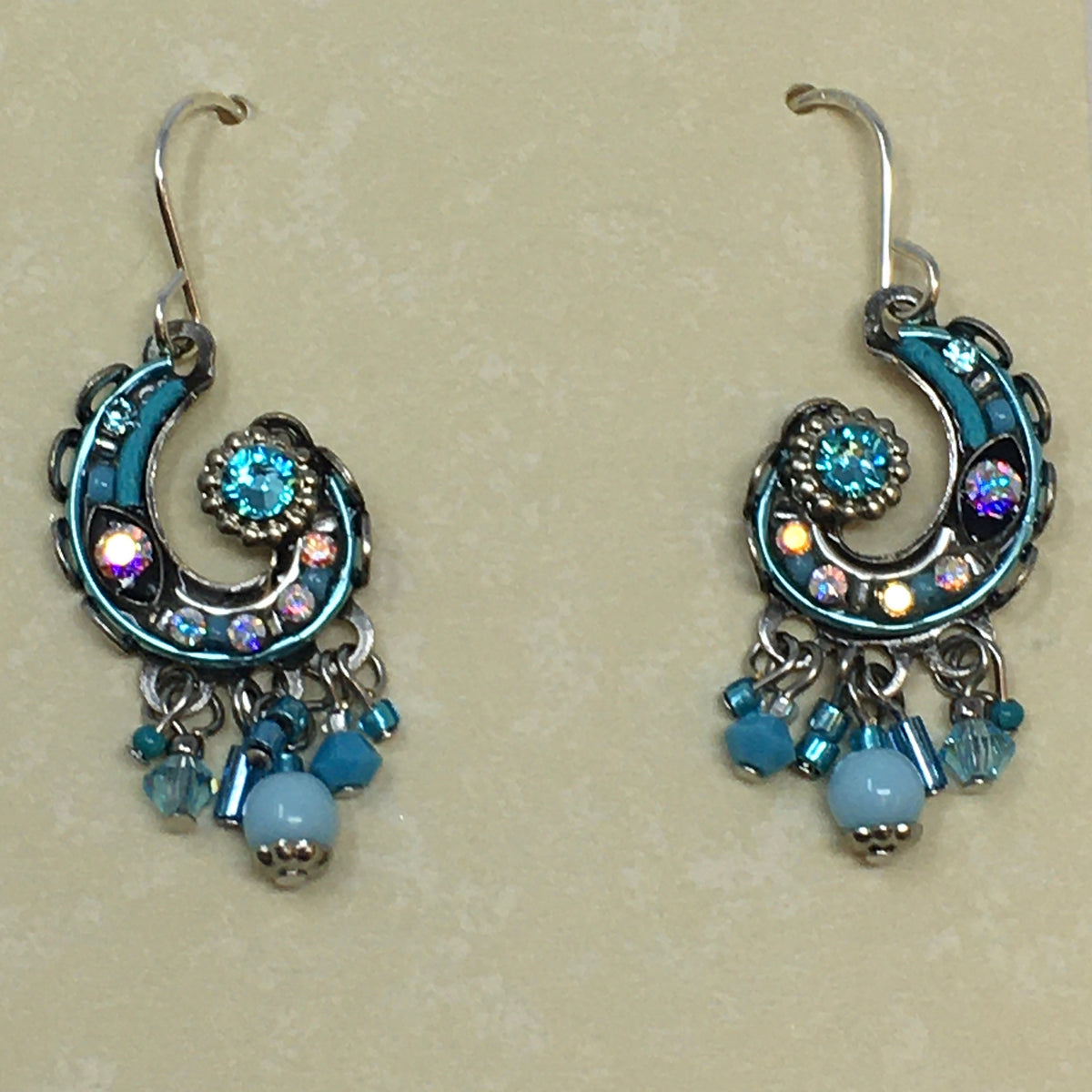 Spiral w/ Dangles Earrings
