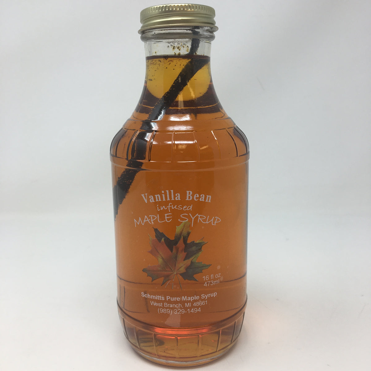 16oz Vanilla Bean Infused Maple Syrup
