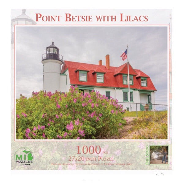 Point Betsie With Lilacs 1000 pc Puzzle