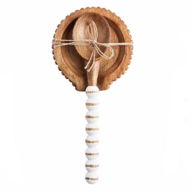 Beaded Spoon w/ Rest Set