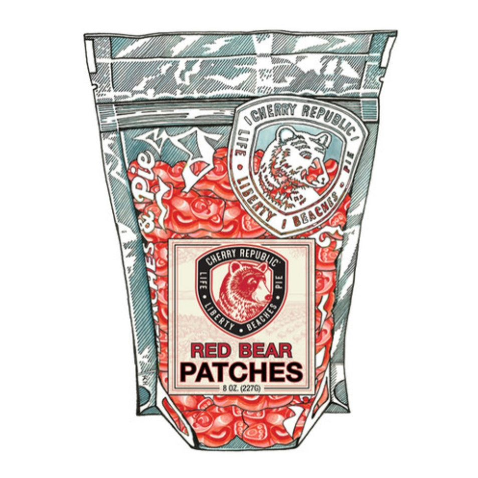 Red Bear Patches 8oz