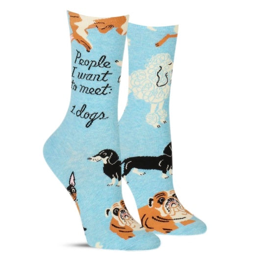 People I Want To Meet Dogs Women&#39;s Socks