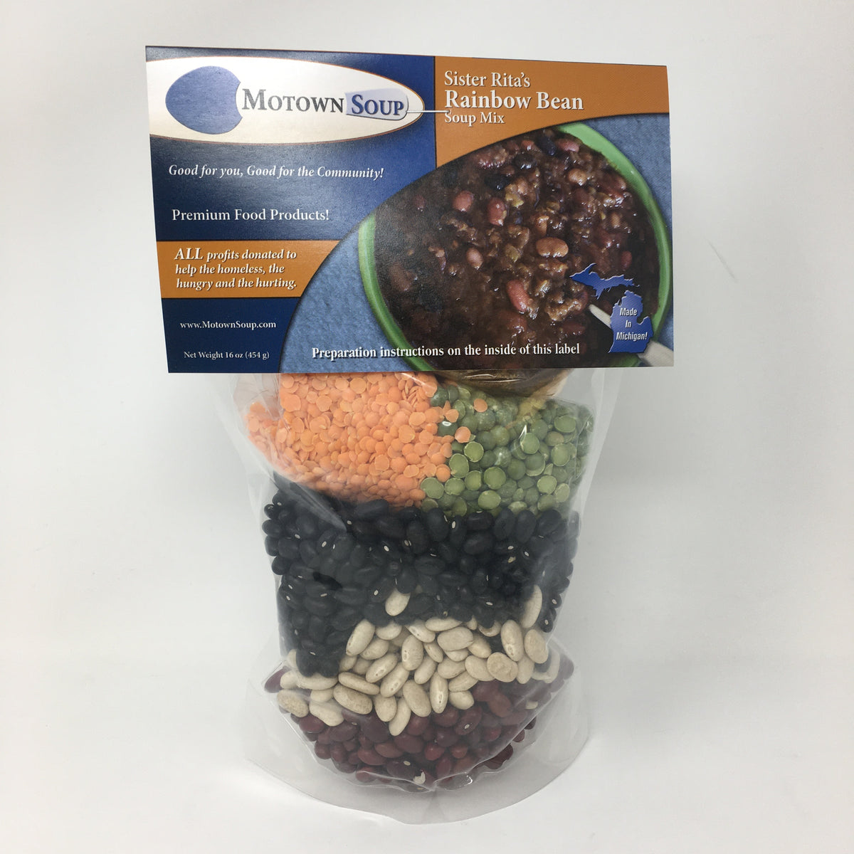 Motown Sister Rita Rainbow Bean Soup