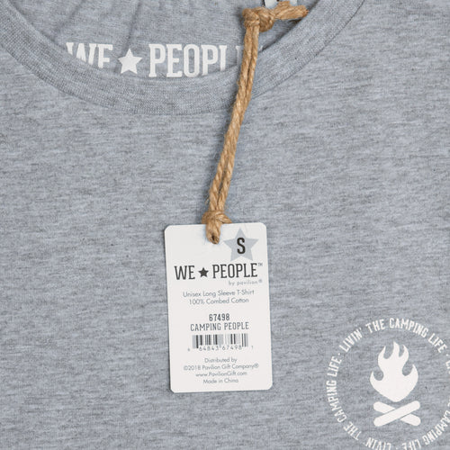 Gray LS Camping People Shirt Livin&#39; The Camping Life