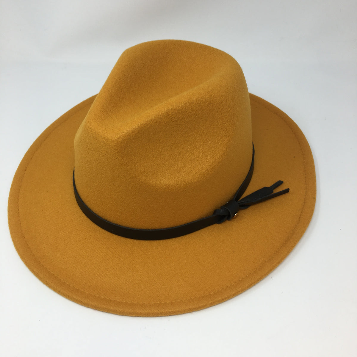 Small Brim Fedora w/ Leather Band