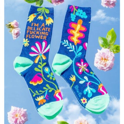 Delicate F***ing Flower Women&#39;s Socks