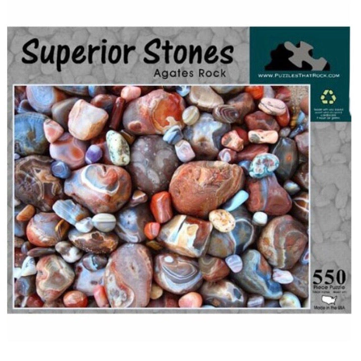 Superior Stones Agates Rock 550 pc Puzzle