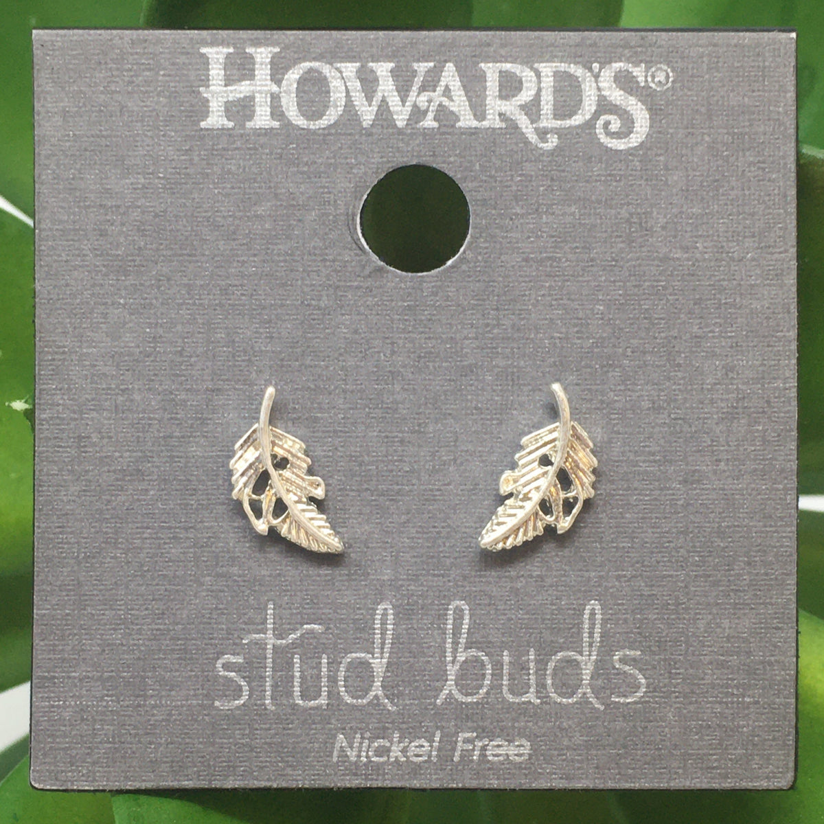 Feather Stud Buds Earrings