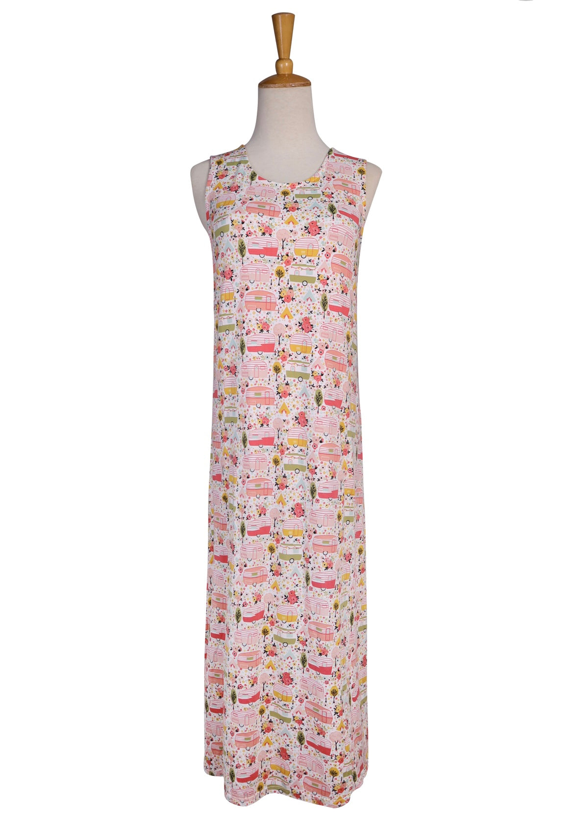 Happy Camper Maxi Dress w/ Pockets By Mirabeau — Opportunities Inc.