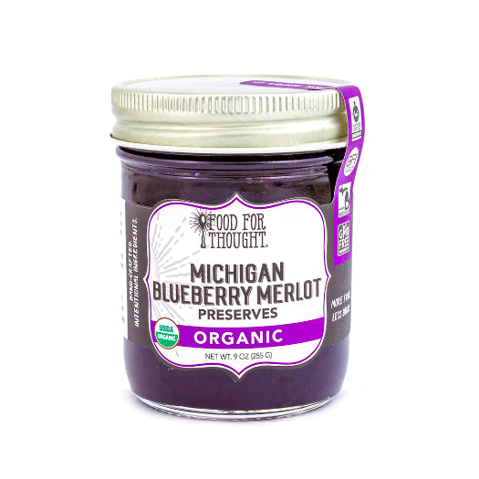 Organic Michigan Blueberry Merlot Preserves