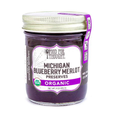 Organic Michigan Blueberry Merlot Preserves