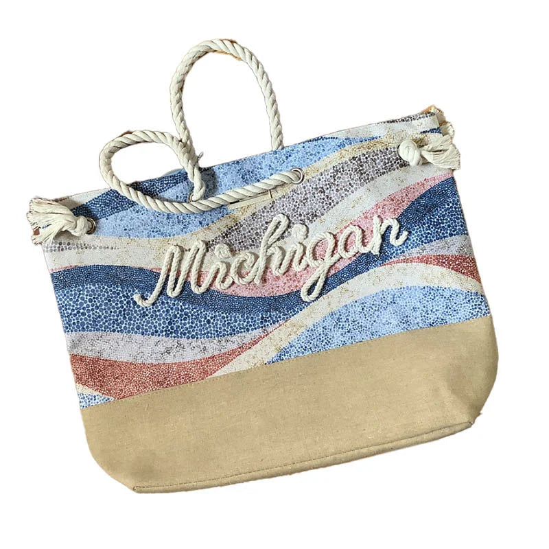 Large Rope Michigan Tote Bag