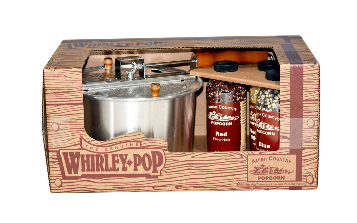 Whirley Pop Gift Set w/ 14oz Bottles