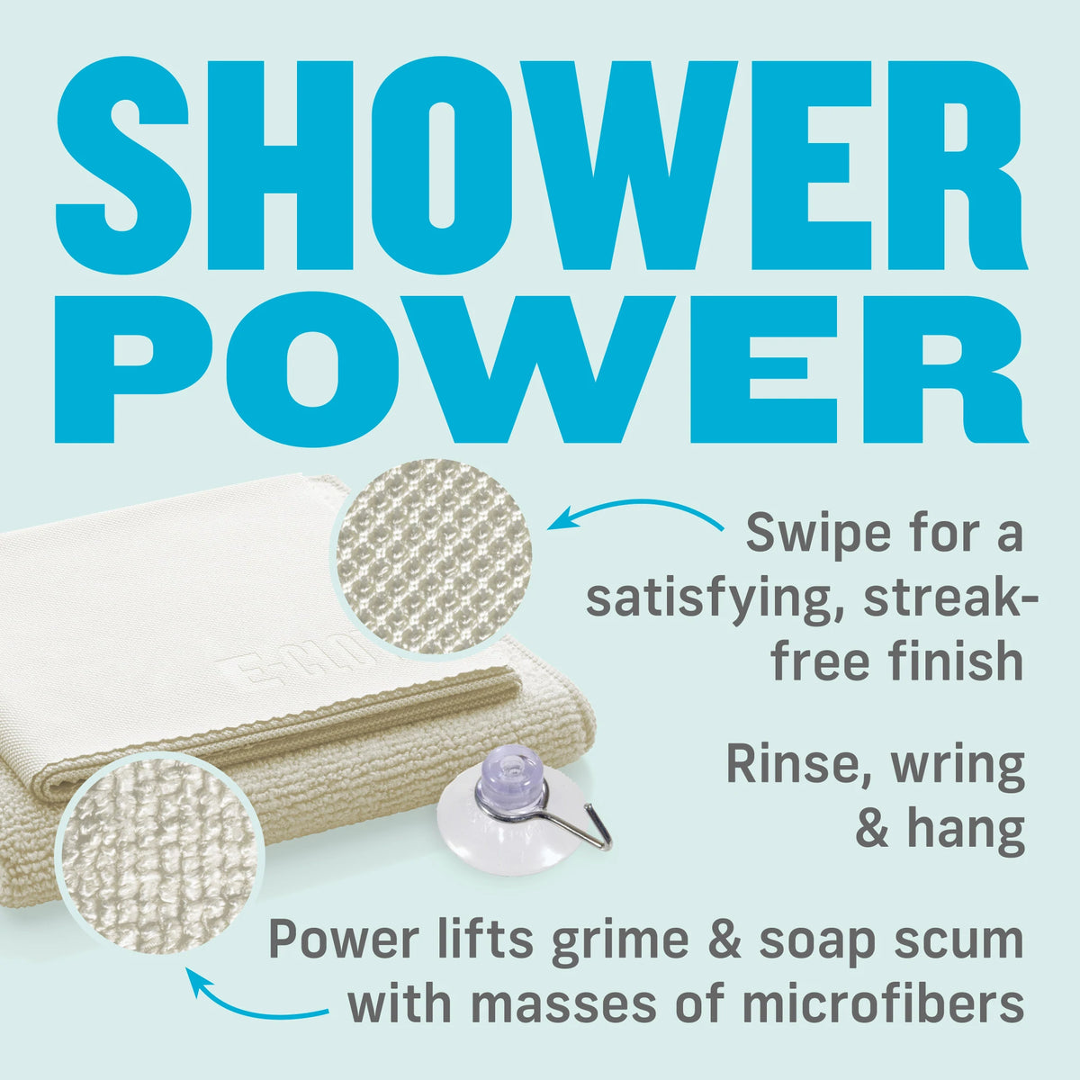 Shower Cleaning Kit 2 Cloths